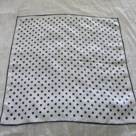 Navy dot scarf - Picture 2 of 4